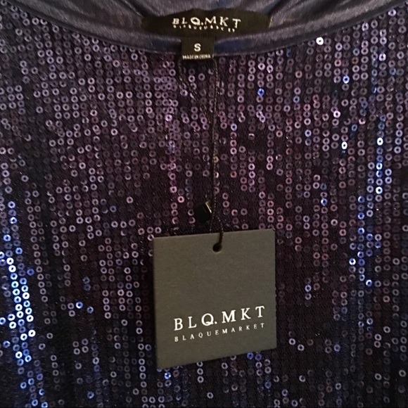 Nasty Gal Blaque Market Blue Sequin Cocktail Dress - Picture 5 of 8